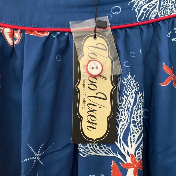 Brand new with tags Voodoo Vixen sea themed a line skirt - Picture 3 of 4